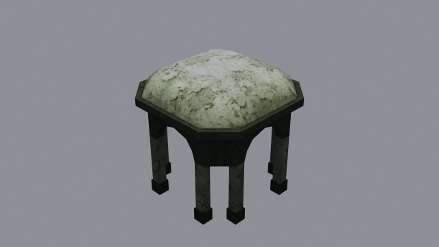 grave low poly 3D Model .c4d .max .obj .3ds .fbx .stl .blend 