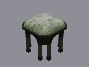 grave low poly Modèle 3D