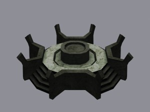 grave low poly Modèle 3D