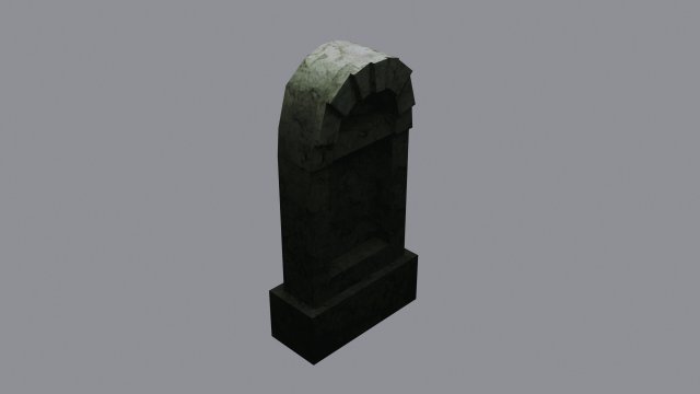 grave low poly Modelo 3D .c4d .max .obj .3ds .fbx .stl .blend 