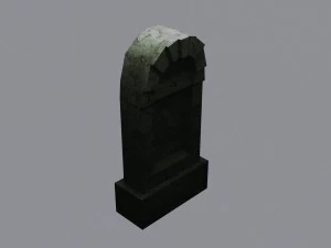 grave low poly 3D Model
