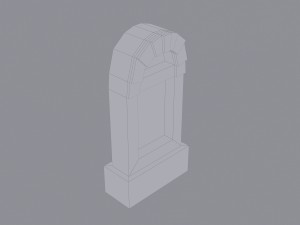 grave low poly Modelo 3D