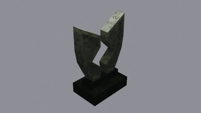grave low poly Model 3D .c4d .max .obj .3ds .fbx .stl .blend 
