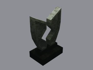 grave low poly 3D Model