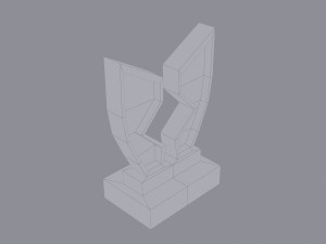 grave low poly Model 3D