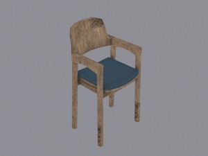 wood chair Modèle 3D