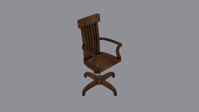 wood chair Model 3D .c4d .max .obj .3ds .fbx .stl .blend 