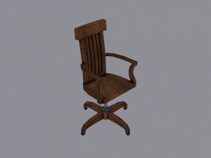 wood chair Modèle 3D