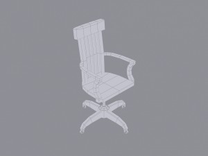wood chair Model 3D