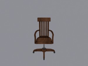 wood chair Model 3D