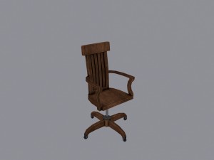 wood chair Model 3D