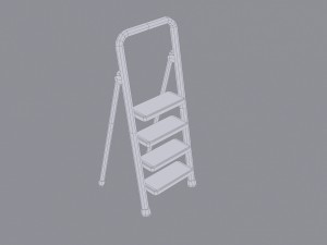 stepladder 3D मॉडल