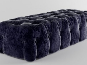 contemporary ottoman  capitonn by domenico mula Modelo 3D