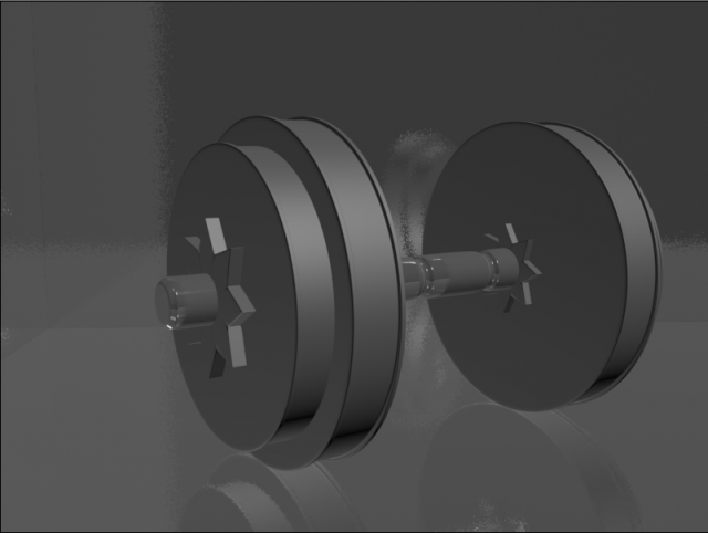 professional sports dumbbells 3D Model .c4d .max .obj .3ds .fbx .stl .blend 