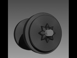 professional sports dumbbells 3D Model