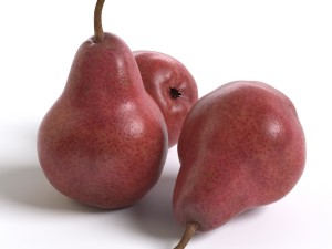 red pears Modello 3D