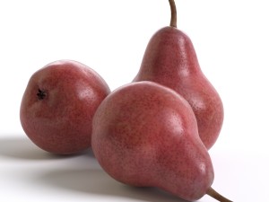 red pears 3Dモデル