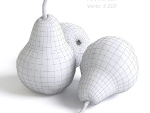 red pears 3D Model