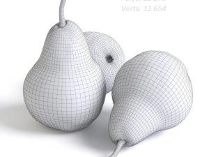 red pears 3D Model
