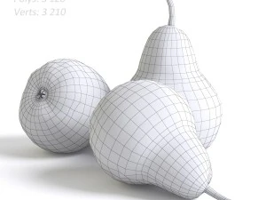 red pears 3D Model