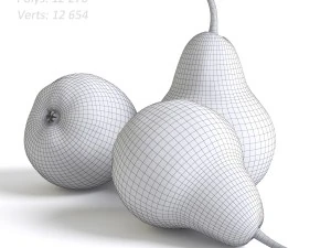red pears 3D Model