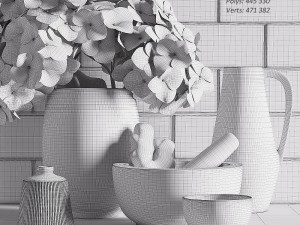 kitchen decoration set 3D 模型