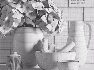 kitchen decoration set 3D Model