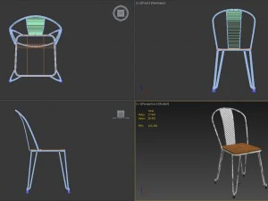 napier dining chair 3D Model