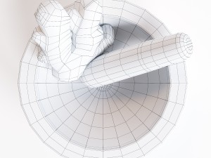 mortar and pestle 3Dモデル