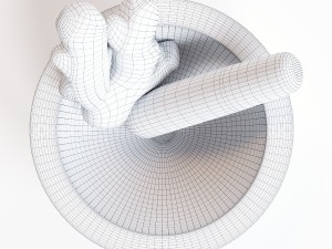 mortar and pestle 3Dモデル