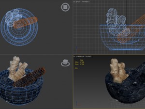 mortar and pestle 3Dモデル