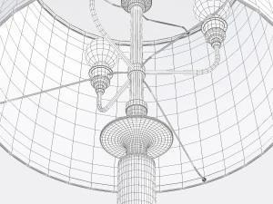 lumin&aacute;ria de ch&atilde;o mimi Modelo 3D