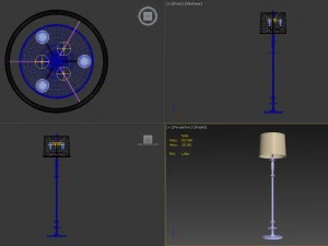 lumin&aacute;ria de ch&atilde;o mimi Modelo 3D