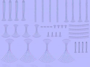 lumin&aacute;ria de ch&atilde;o mimi Modelo 3D