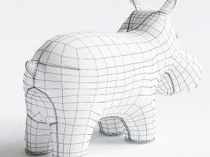 hippo bookend 3D-Modell