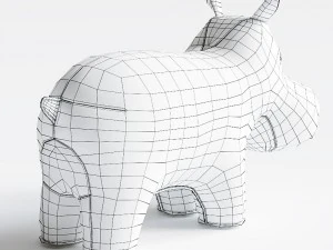hippo bookend 3D Model