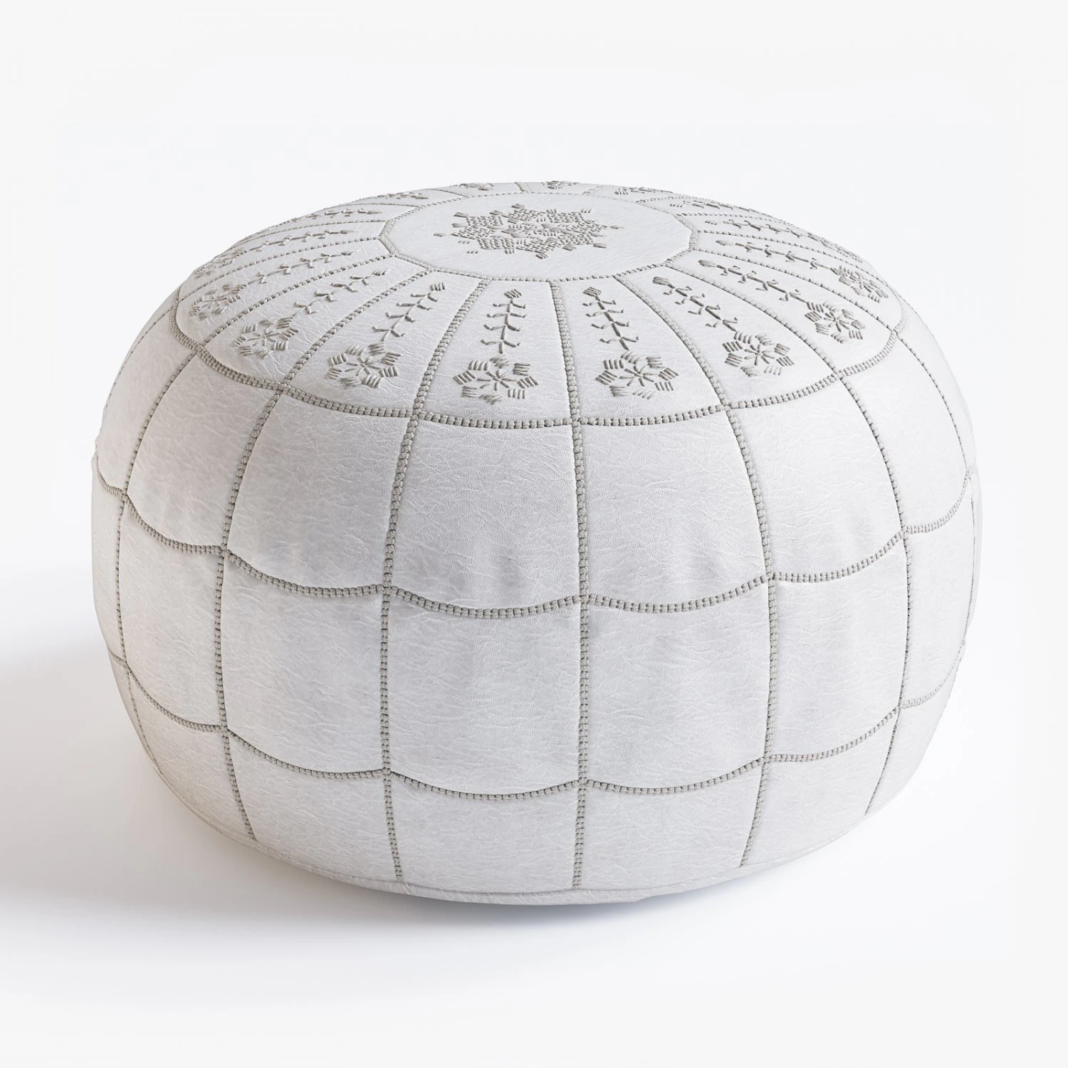 moroccan leather pouf 3D Model .c4d .max .obj .3ds .fbx .stl .blend