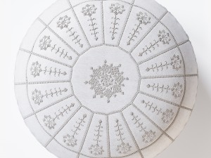 moroccan leather pouf 3D मॉडल