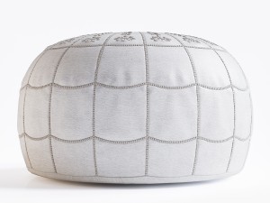 moroccan leather pouf 3D मॉडल