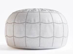 moroccan leather pouf 3D Model