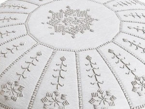 moroccan leather pouf 3D Model