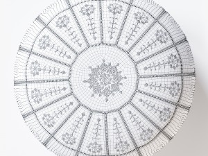 moroccan leather pouf 3D मॉडल