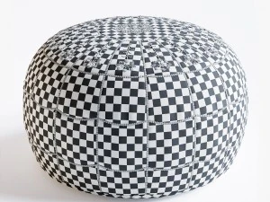 moroccan leather pouf 3D Model