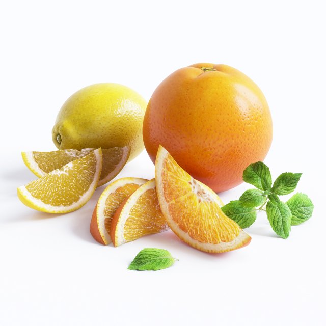 citrus 3D-Modell .c4d .max .obj .3ds .fbx .stl .blend 
