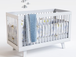 hudson crib Modello 3D