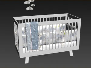 hudson crib 3D Model