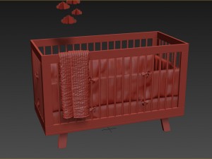 hudson crib 3Dモデル