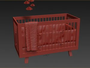 hudson crib 3D Model