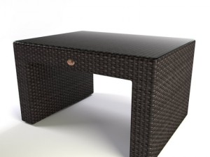 garden furniture synthetic rattan set 3D मॉडल