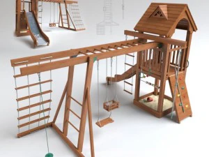 plac gier i zabaw Model 3D